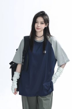 American Quick-Dry Oversized Women's Sports T-Shirt, Loose-Fitting Raglan Half-Sleeve for Summer, Casual Outdoor Style