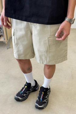 American Retro Distressed Work Shorts for Men and Women - Summer High Street Loose Casual Straight-Leg Five-Point Shorts