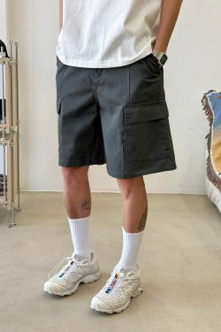 American Retro Distressed Work Shorts for Men and Women - Summer High Street Loose Casual Straight-Leg Five-Point Shorts