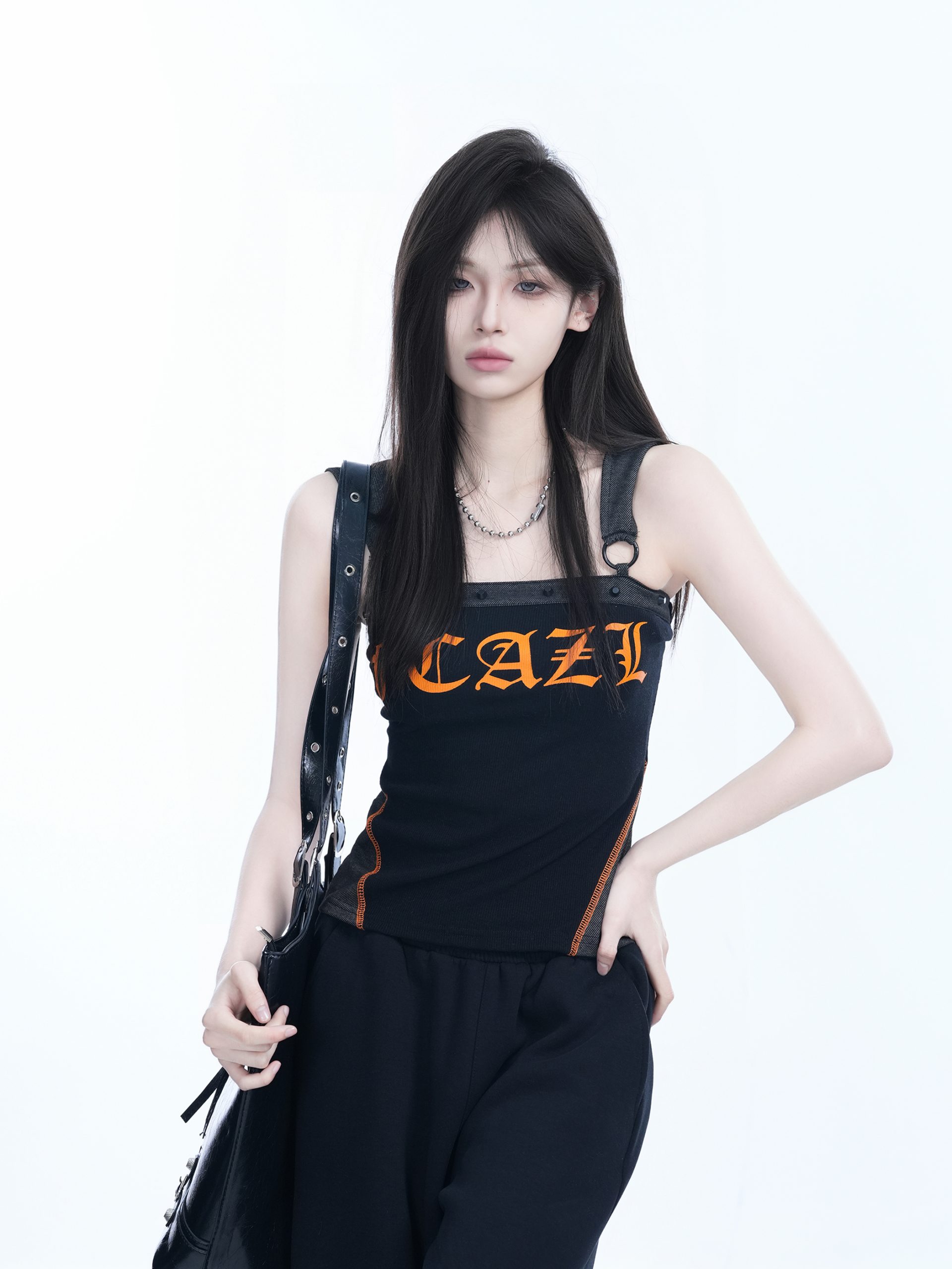 American Retro Hooded Tank Top for Women - Unique Fit, Slimming Design, Trendy Casual Style, Perfect for Summer Outings American Retro Hooded Tank Top for Women - Unique Fit, Slimming Design, Trendy Casual Style, Perfect for Summer Outings