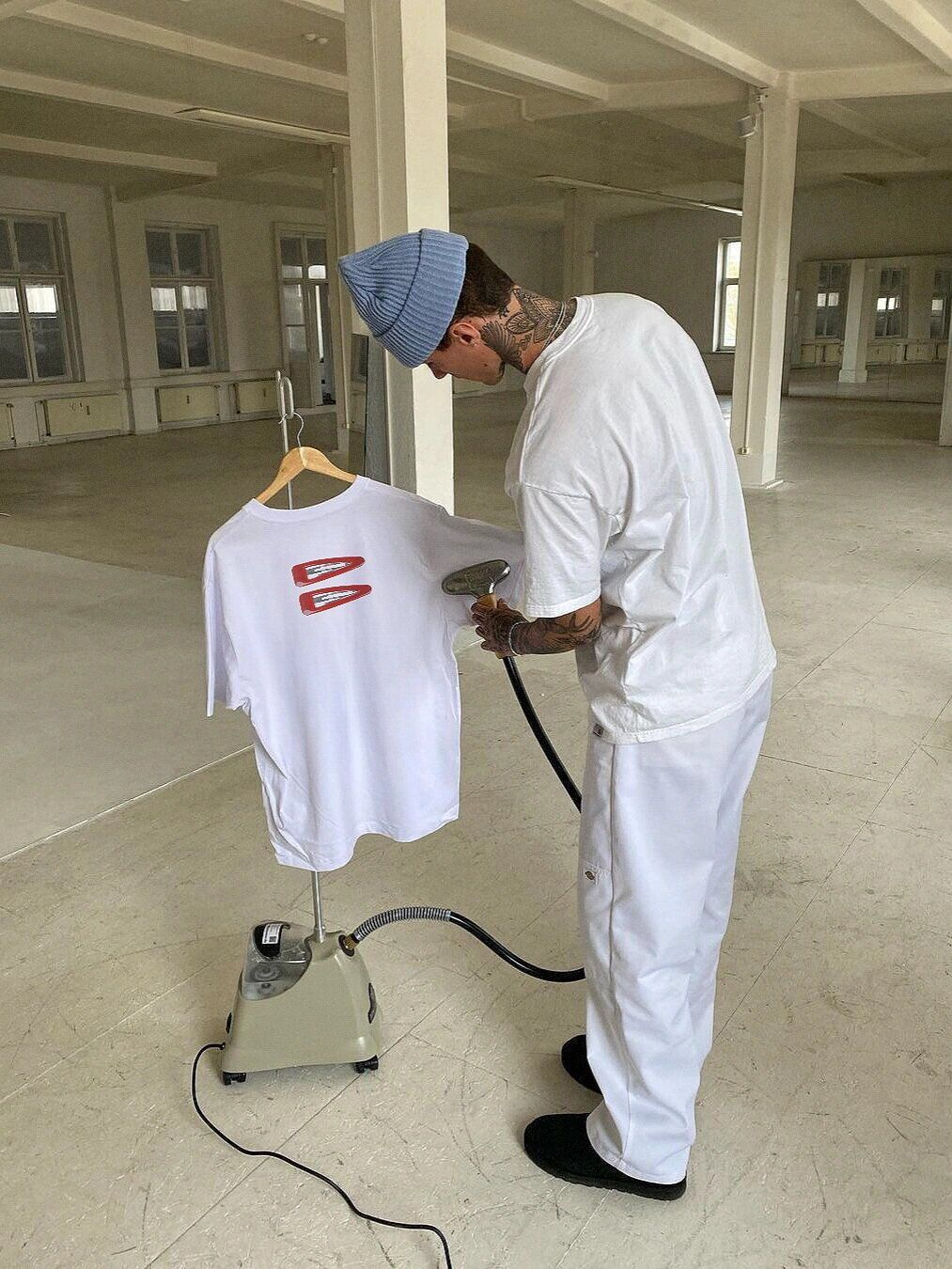 American Retro Minimalist Casual Printed T-Shirt for Men and Women - Versatile Loose Fit Pure Cotton Short Sleeve American Retro Minimalist Casual Printed T-Shirt for Men and Women - Versatile Loose Fit Pure Cotton Short Sleeve