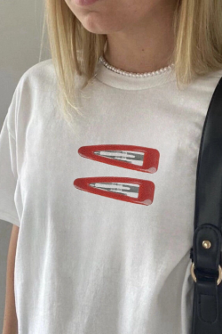 American Retro Minimalist Casual Printed T-Shirt for Men and Women - Versatile Loose Fit Pure Cotton Short Sleeve