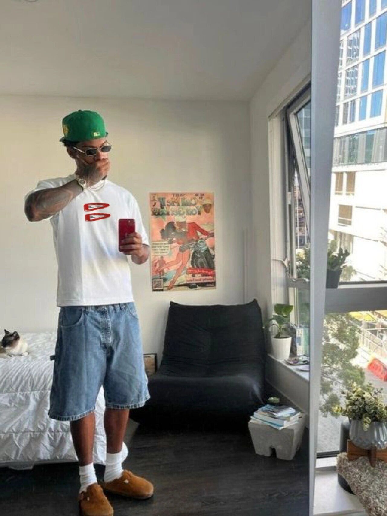 American Retro Minimalist Casual Printed T-Shirt for Men and Women - Versatile Loose Fit Pure Cotton Short Sleeve American Retro Minimalist Casual Printed T-Shirt for Men and Women - Versatile Loose Fit Pure Cotton Short Sleeve