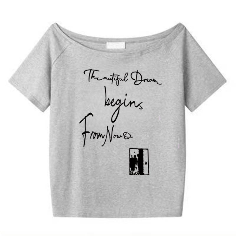 American Retro Off-Shoulder Short-Sleeve Women's Summer Letter Print Red T-Shirt - Trendy Loose Slim Fit Top for Y2K Style American Retro Off-Shoulder Short-Sleeve Women's Summer Letter Print Red T-Shirt - Trendy Loose Slim Fit Top for Y2K Style