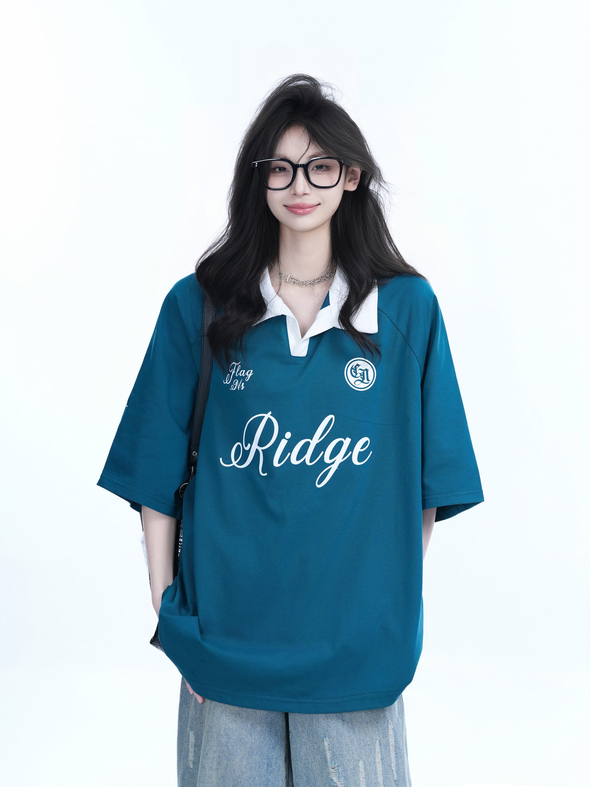 American Retro Oversized Short Sleeve T-Shirt for Women - Trendy Loose Fit with 'Sit and Eat Until the Mountains are Empty' Design American Retro Oversized Short Sleeve T-Shirt for Women - Trendy Loose Fit with 'Sit and Eat Until the Mountains are Empty' Design