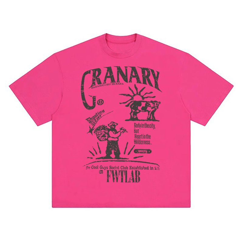 American Retro Pink Short-Sleeve Women's Summer Heavyweight T-Shirt with Illustration Letter Print - Casual College Style Top American Retro Pink Short-Sleeve Women's Summer Heavyweight T-Shirt with Illustration Letter Print - Casual College Style Top