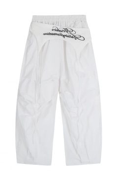 American Retro Pleated Wide-Leg Cargo Pants for Men and Women - Trendy High Street Casual Sportswear