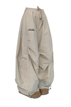 American Retro Pleated Wide-Leg Work Pants for Women - Casual Loose Drape Summer Style