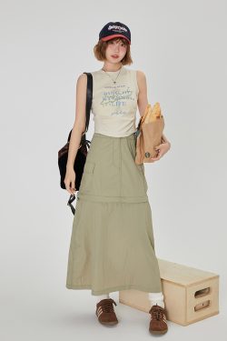 American Retro Printed Camisole for Women - Summer Spicy Short Top with Girly Vibe - Y2K Style