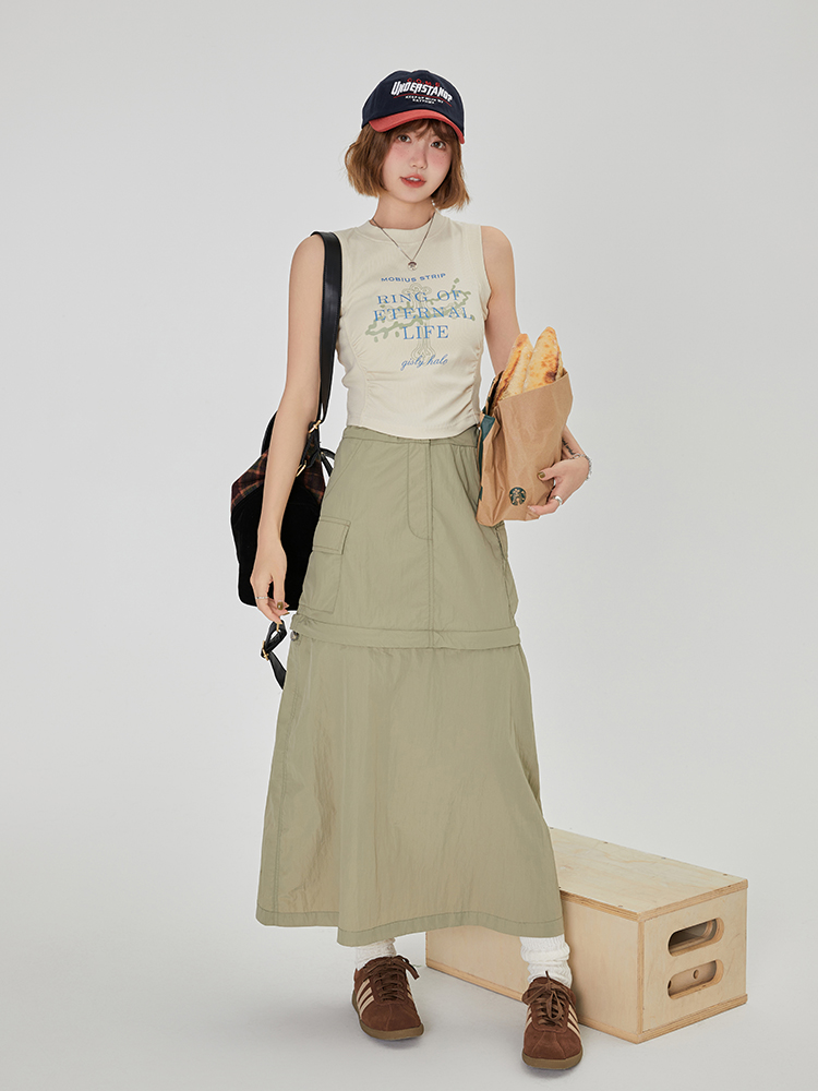 American Retro Printed Camisole for Women - Summer Spicy Short Top with Girly Vibe - Y2K Style American Retro Printed Camisole for Women - Summer Spicy Short Top with Girly Vibe - Y2K Style