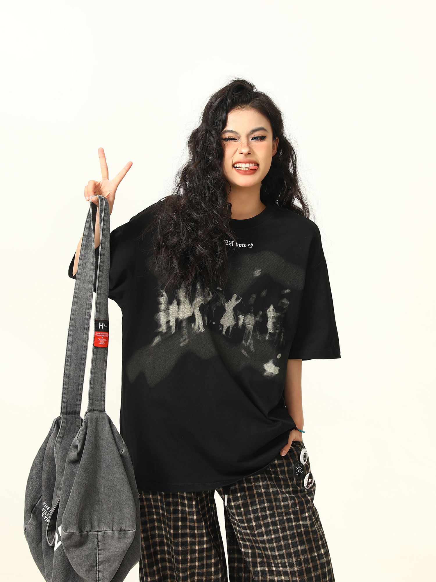 American Retro Printed Short-Sleeve T-Shirt for Men and Women, Oversized Summer Couple Top, Vintage 90s Style American Retro Printed Short-Sleeve T-Shirt for Men and Women, Oversized Summer Couple Top, Vintage 90s Style