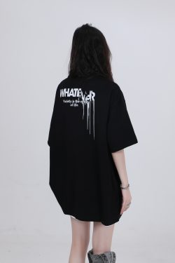 American Retro Short-Sleeve T-Shirt for Women, Summer Loose Fit, Niche Couple Graphic Tee, Vintage-Inspired Mountain Design