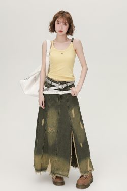 American Retro Spicy Girl Camisole for Women - 2024 Summer Slim-Fit Top in Girly Style