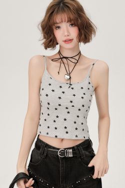 American Retro Spicy Girl Slim Fit Camisole for Women - Summer Niche Small Top