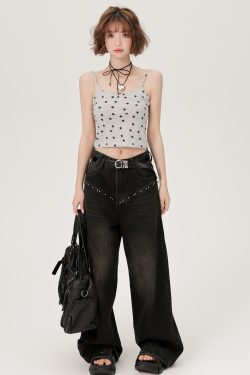 American Retro Spicy Girl Slim Fit Camisole for Women - Summer Niche Small Top