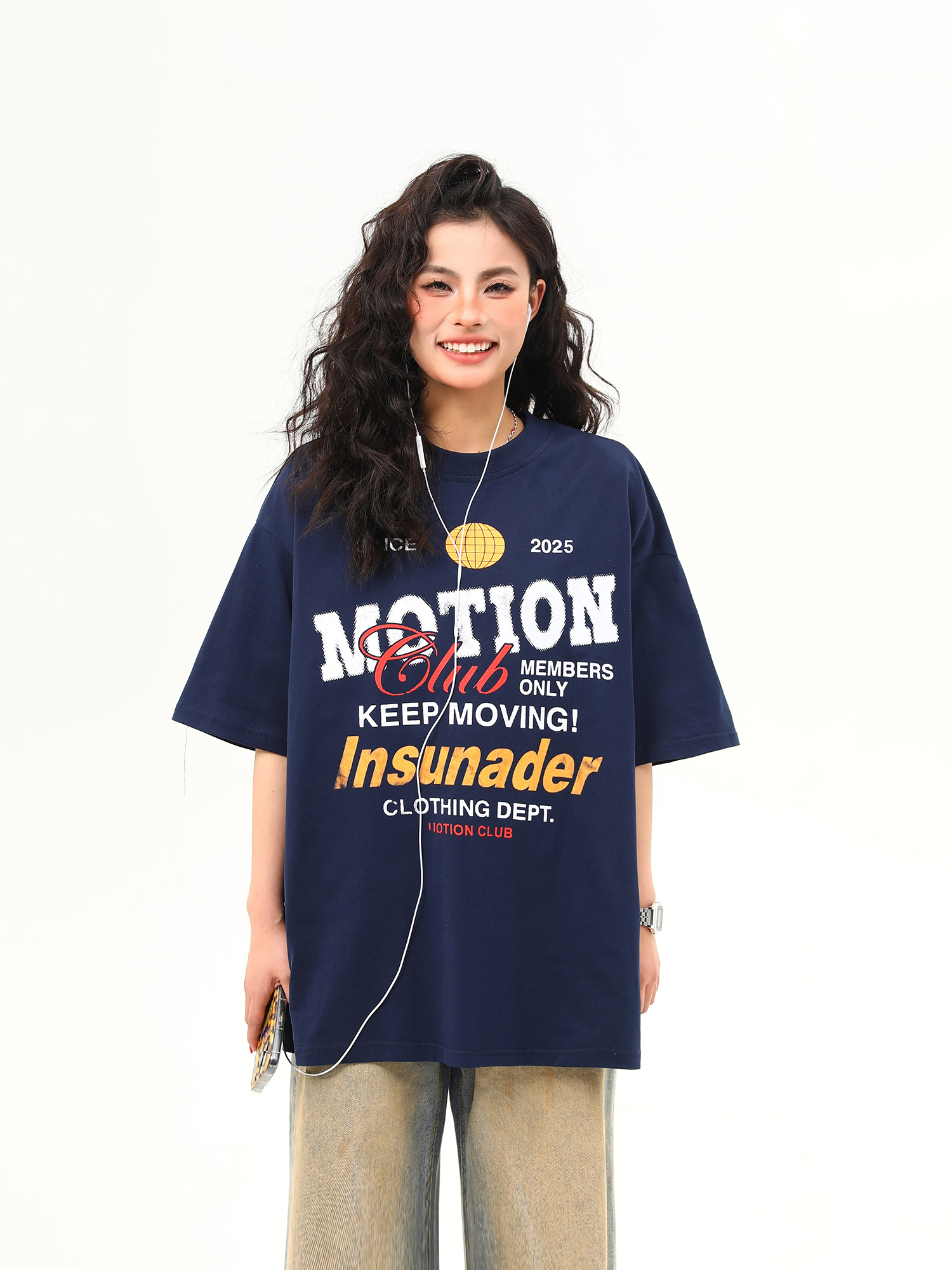 American Retro Sports Style Letter Print Short-Sleeve T-Shirt for Men and Women - Summer Versatile Couple Top American Retro Sports Style Letter Print Short-Sleeve T-Shirt for Men and Women - Summer Versatile Couple Top