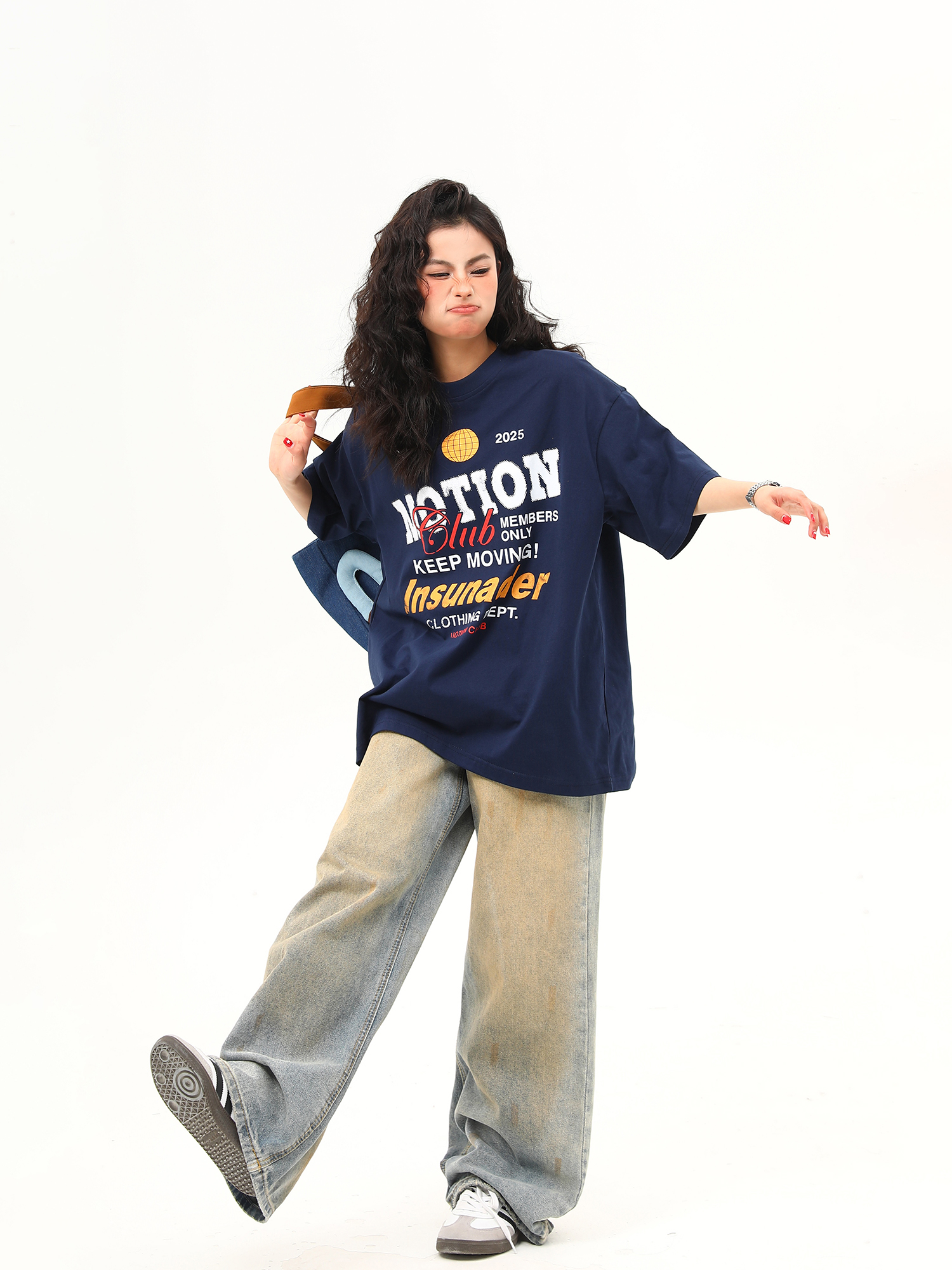 American Retro Sports Style Letter Print Short-Sleeve T-Shirt for Men and Women - Summer Versatile Couple Top American Retro Sports Style Letter Print Short-Sleeve T-Shirt for Men and Women - Summer Versatile Couple Top