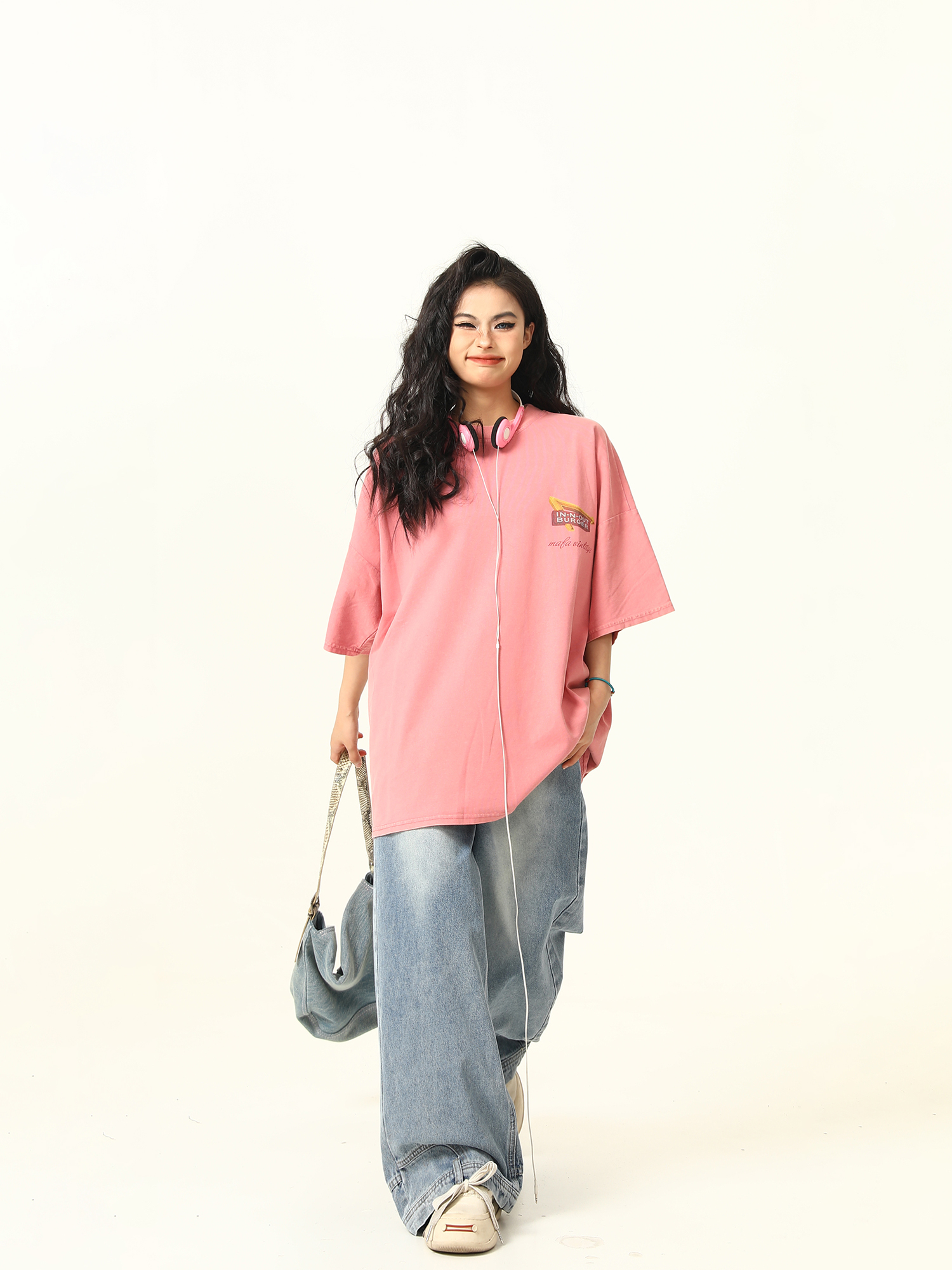 American Retro Street Scenery Printed Short-Sleeve T-Shirt for Men and Women - Loose Versatile Summer Couple Top American Retro Street Scenery Printed Short-Sleeve T-Shirt for Men and Women - Loose Versatile Summer Couple Top