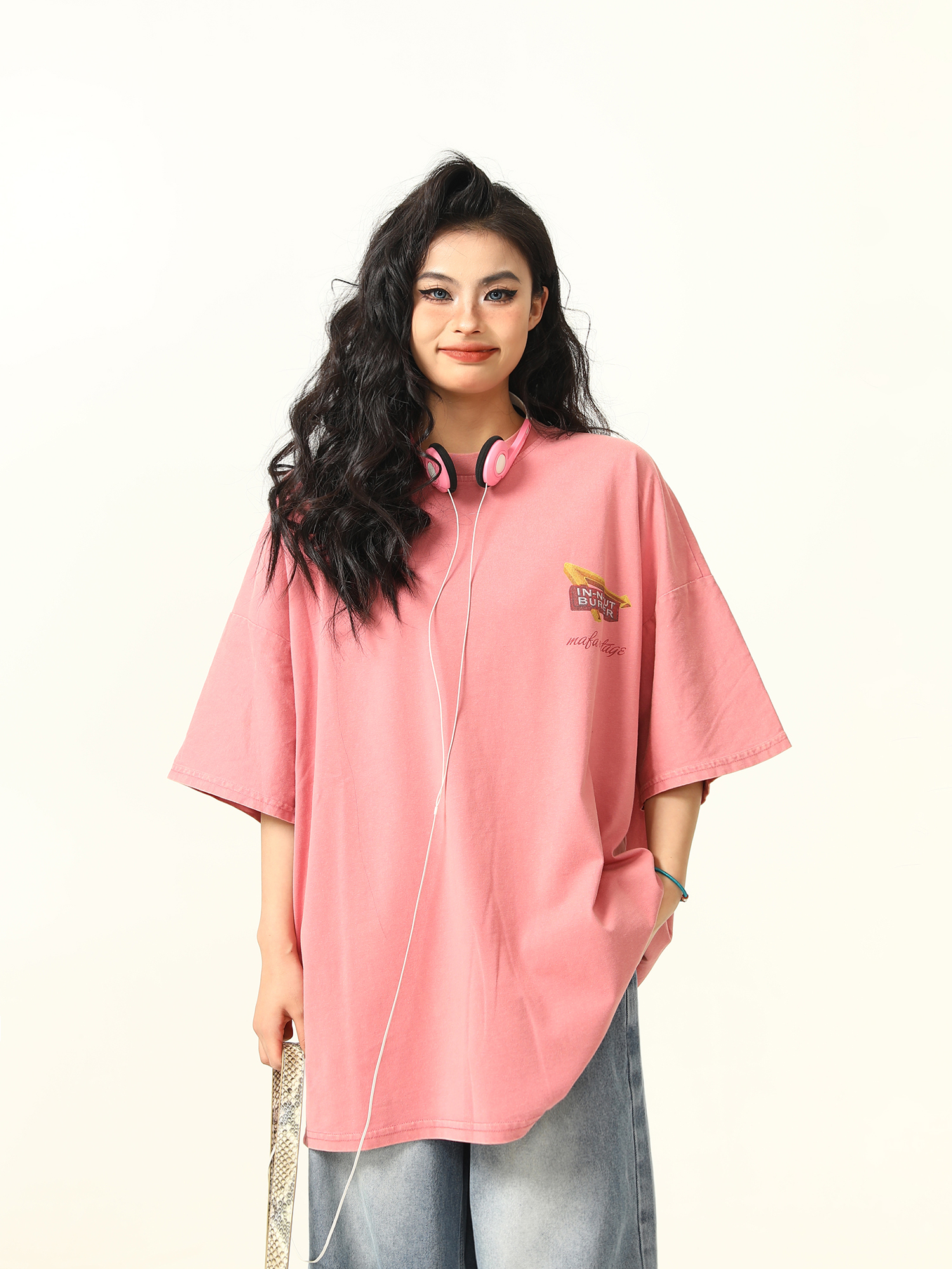 American Retro Street Scenery Printed Short-Sleeve T-Shirt for Men and Women - Loose Versatile Summer Couple Top American Retro Street Scenery Printed Short-Sleeve T-Shirt for Men and Women - Loose Versatile Summer Couple Top