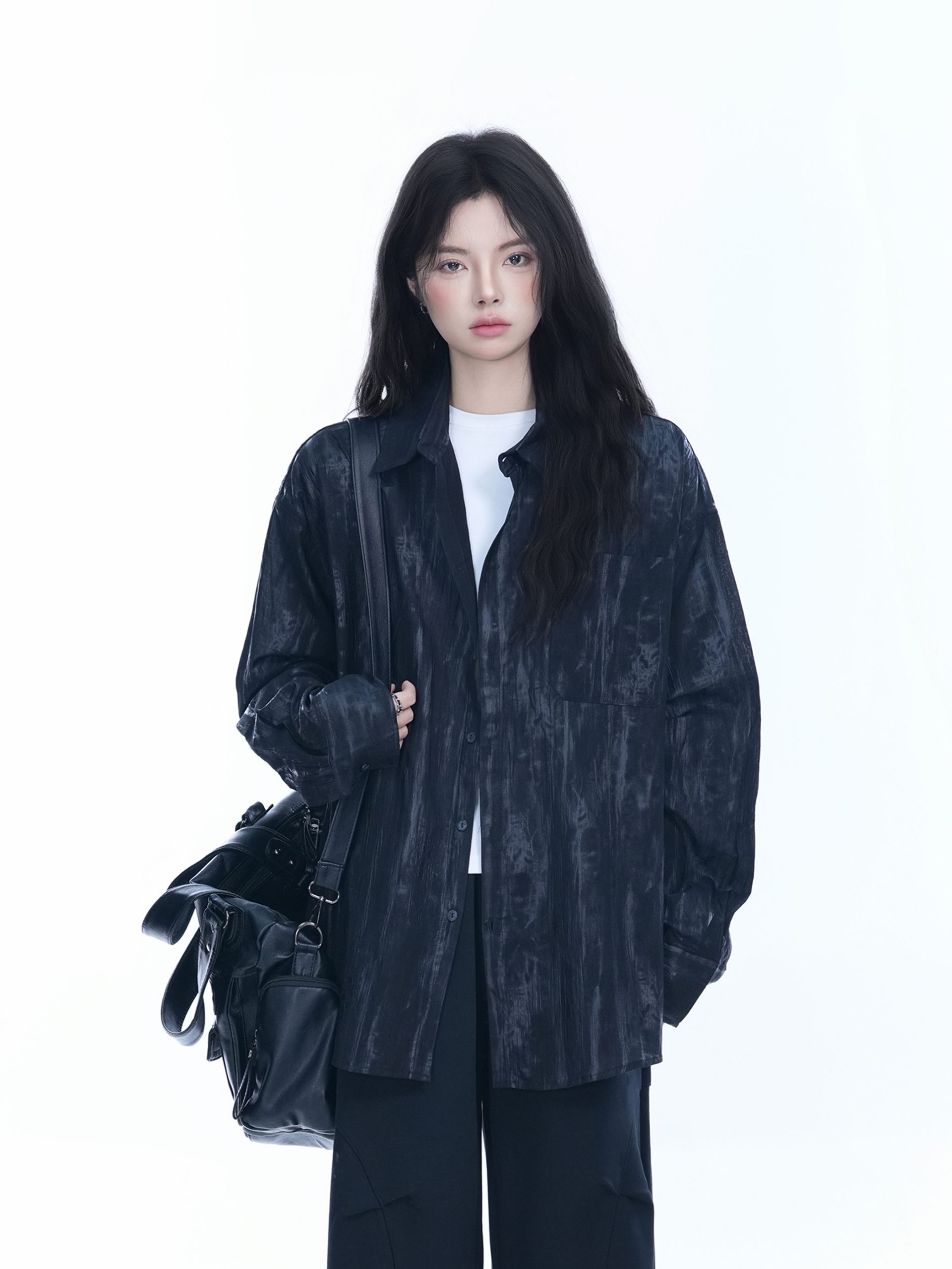 American Retro Tie-Dye Long Sleeve Shirt for Women - Summer Loose Lightweight Water Wave Pattern Sun Protection Top American Retro Tie-Dye Long Sleeve Shirt for Women - Summer Loose Lightweight Water Wave Pattern Sun Protection Top