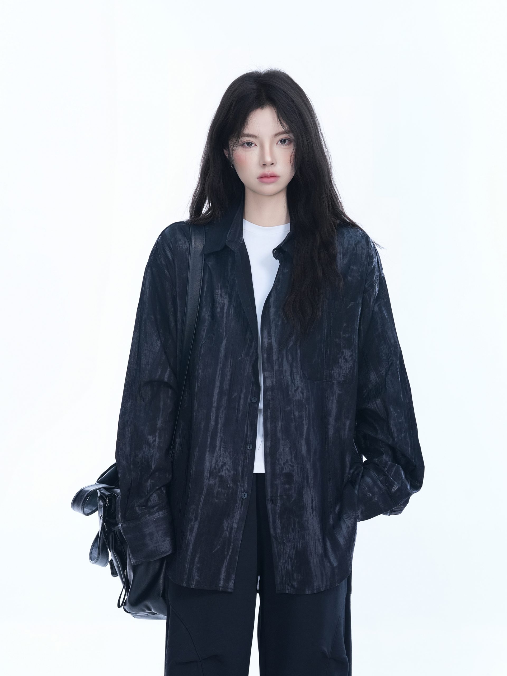 American Retro Tie-Dye Long Sleeve Shirt for Women - Summer Loose Lightweight Water Wave Pattern Sun Protection Top American Retro Tie-Dye Long Sleeve Shirt for Women - Summer Loose Lightweight Water Wave Pattern Sun Protection Top