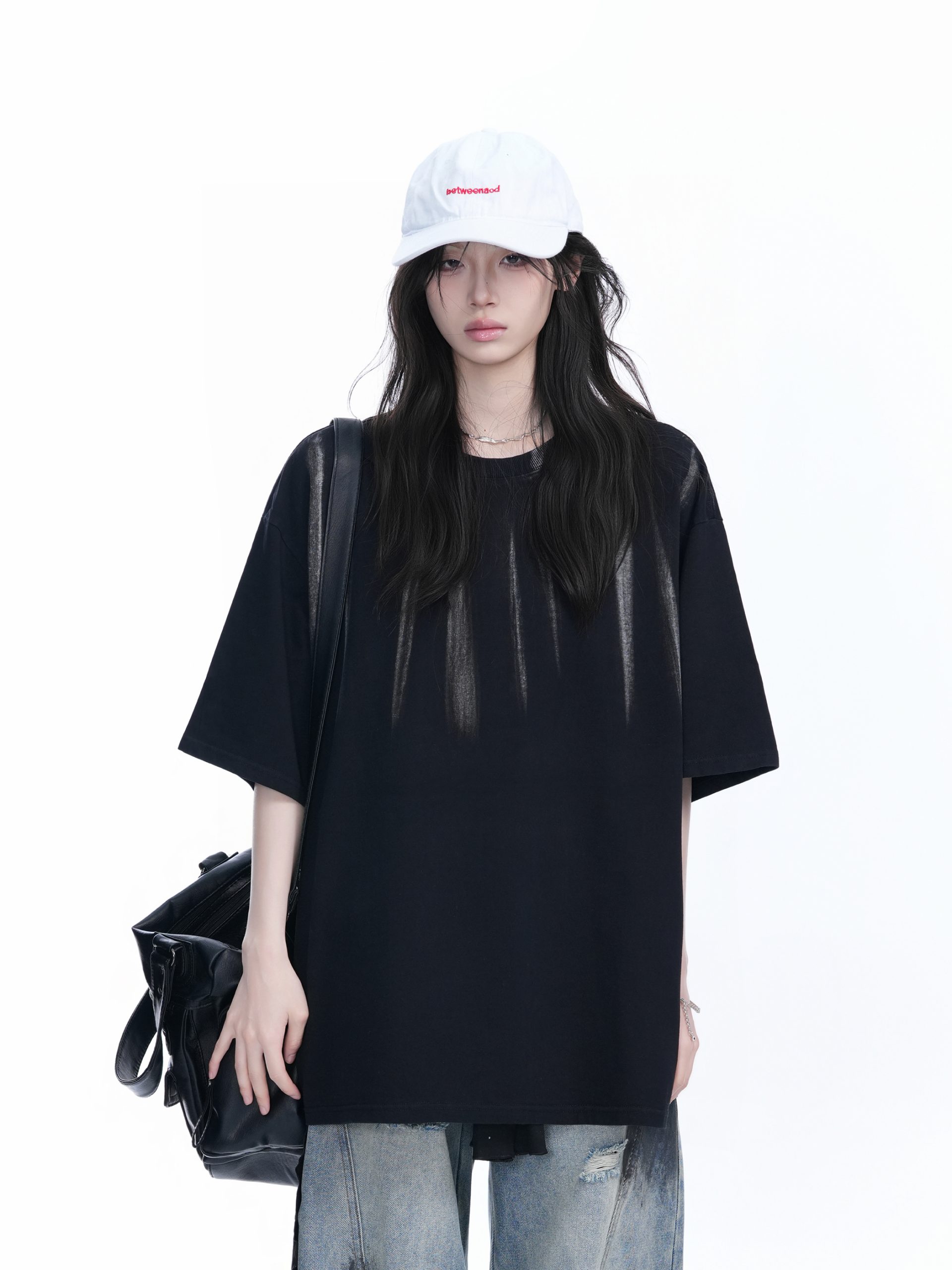 American Retro Tie-Dye Oversized Short Sleeve T-Shirt for Women - Trendy Round Neck Casual Top with Y2K Vibe American Retro Tie-Dye Oversized Short Sleeve T-Shirt for Women - Trendy Round Neck Casual Top with Y2K Vibe