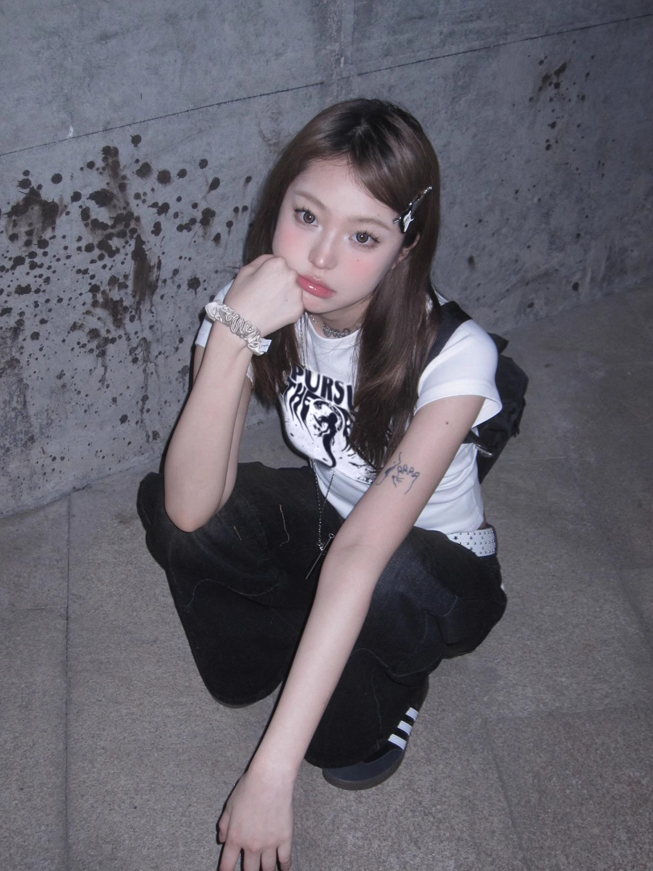 American Retro White Fitted T-Shirt for Women, Sexy Slim Fit Short Sleeve Top, Summer Street Style American Retro White Fitted T-Shirt for Women, Sexy Slim Fit Short Sleeve Top, Summer Street Style