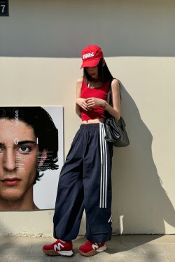 American Retro Wide-Leg Workwear Pants for Women - Light Fabric Dark Blue Casual Slimming Long Pants for Spring and Summer