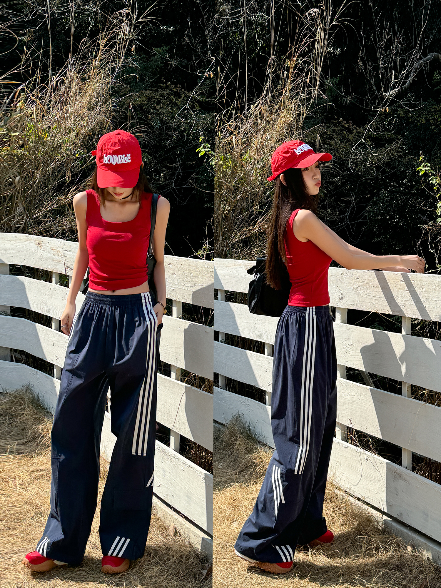 American Retro Wide-Leg Workwear Pants for Women - Light Fabric Dark Blue Casual Slimming Long Pants for Spring and Summer American Retro Wide-Leg Workwear Pants for Women - Light Fabric Dark Blue Casual Slimming Long Pants for Spring and Summer