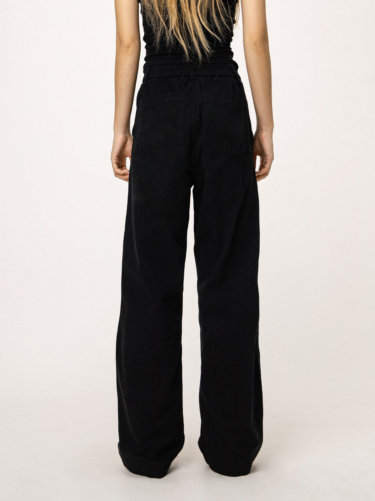 American-Style Black Straight-Leg Casual Pants for Women - Versatile Commuting Trousers - Cleanfit Long Pants American-Style Black Straight-Leg Casual Pants for Women - Versatile Commuting Trousers - Cleanfit Long Pants