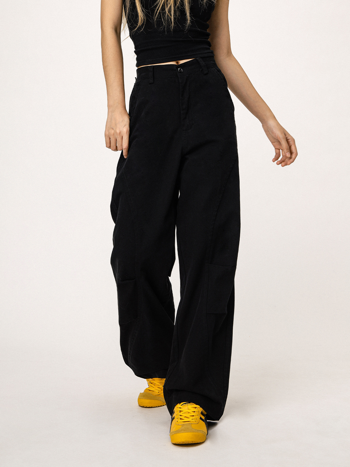 American-Style Black Straight-Leg Casual Pants for Women - Versatile Commuting Trousers - Cleanfit Long Pants American-Style Black Straight-Leg Casual Pants for Women - Versatile Commuting Trousers - Cleanfit Long Pants