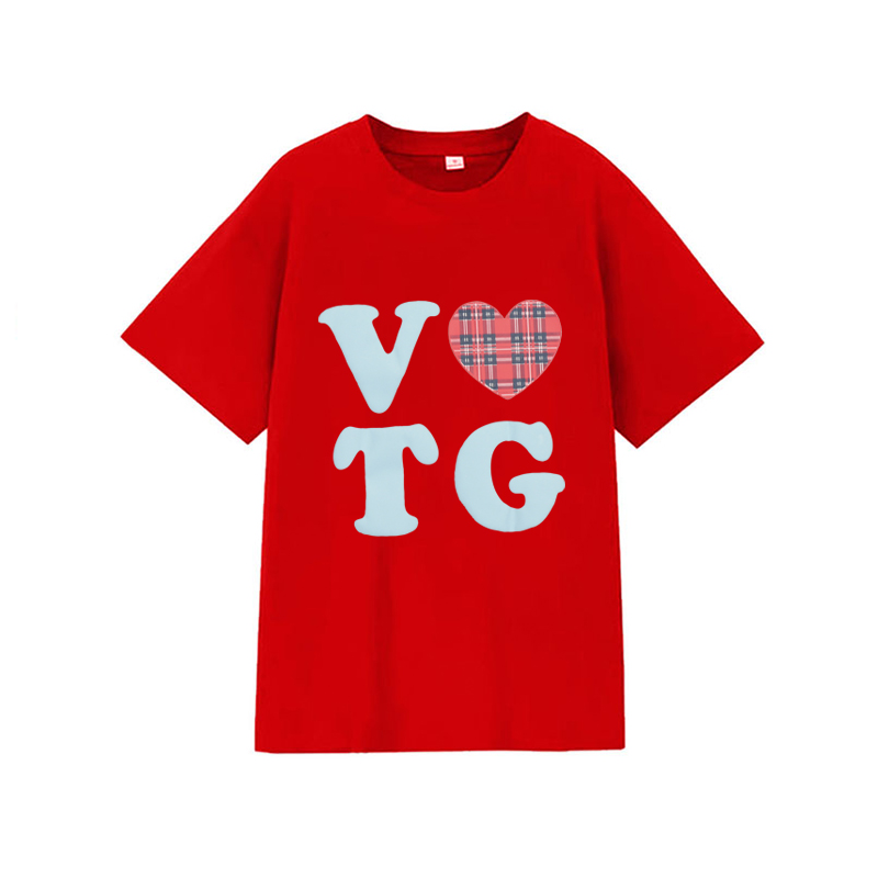 American Style Oversized Short Sleeve Women's Summer Heart Letter Print Loose Round Neck T-Shirt | High Street Fashion American Style Oversized Short Sleeve Women's Summer Heart Letter Print Loose Round Neck T-Shirt | High Street Fashion