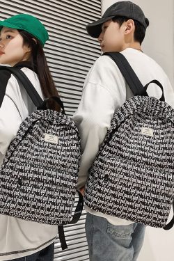 American-Style Printed Backpack for Students - Large Capacity Sports Book Bag for Boys, Trendy High School Essentials