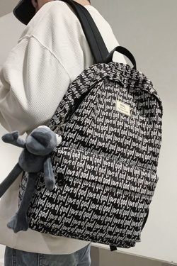 American-Style Printed Backpack for Students - Large Capacity Sports Book Bag for Boys, Trendy High School Essentials