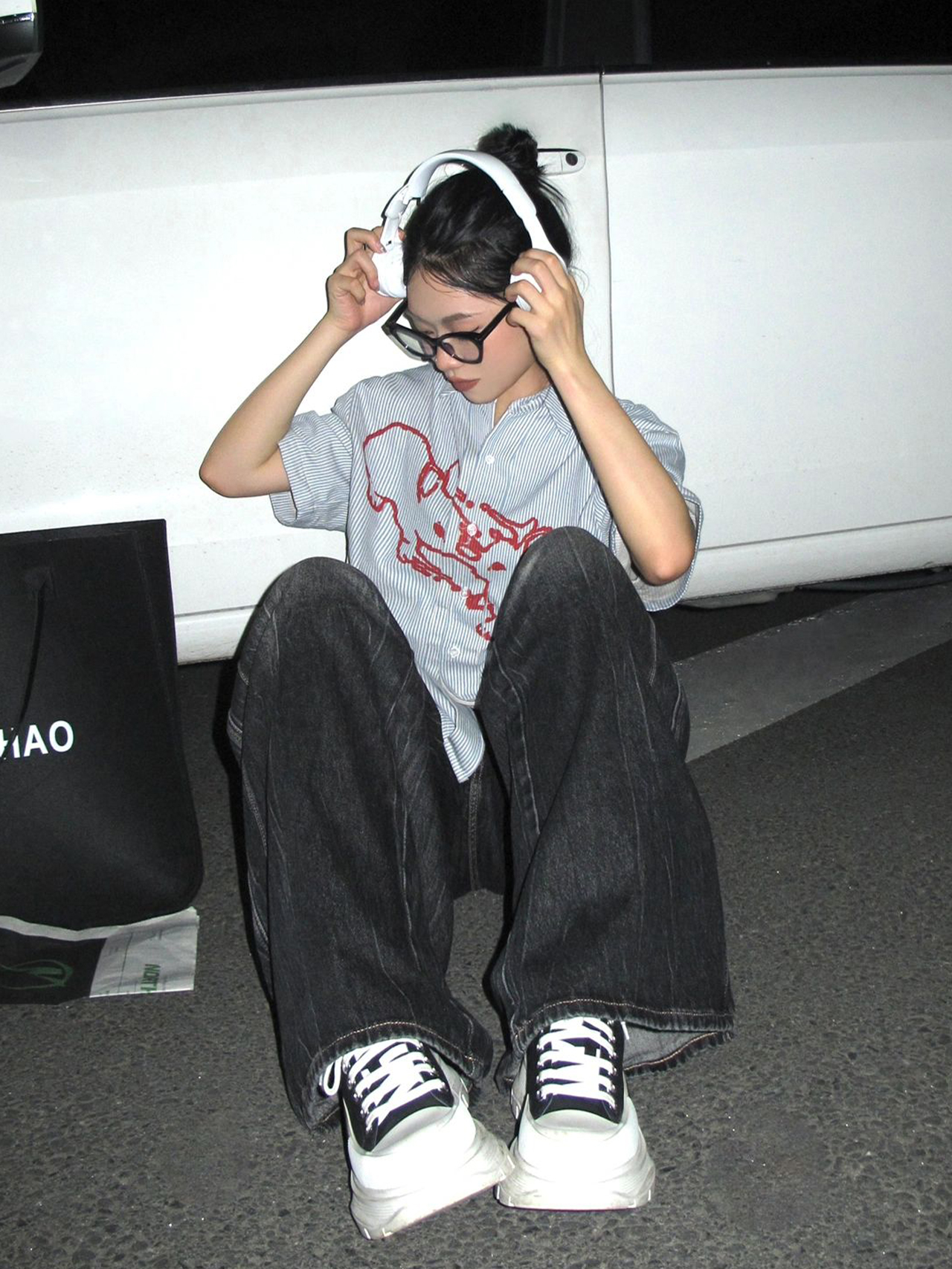 American Style Short Sleeve Rabbit Print Striped Shirt Jacket for Women - Summer Casual Couple Top, Trendy Niche Fashion American Style Short Sleeve Rabbit Print Striped Shirt Jacket for Women - Summer Casual Couple Top, Trendy Niche Fashion