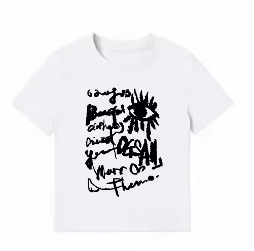 American Style Slim-Fit Short T-Shirt for Women - Summer Graffiti Print, Stretchy, Flattering Shoulder Top American Style Slim-Fit Short T-Shirt for Women - Summer Graffiti Print, Stretchy, Flattering Shoulder Top