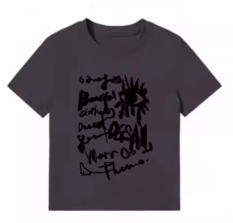 American Style Slim-Fit Short T-Shirt for Women - Summer Graffiti Print, Stretchy, Flattering Shoulder Top American Style Slim-Fit Short T-Shirt for Women - Summer Graffiti Print, Stretchy, Flattering Shoulder Top