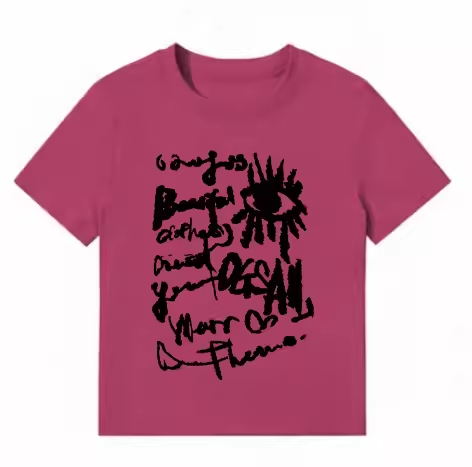 American Style Slim-Fit Short T-Shirt for Women - Summer Graffiti Print, Stretchy, Flattering Shoulder Top American Style Slim-Fit Short T-Shirt for Women - Summer Graffiti Print, Stretchy, Flattering Shoulder Top