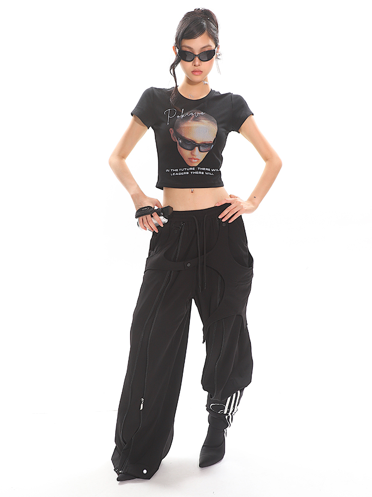 American Vintage Portrait Print Short Sleeve T-Shirt for Women - Slim Fit Summer Top, Y2K Style, Hot Girl Fashion American Vintage Portrait Print Short Sleeve T-Shirt for Women - Slim Fit Summer Top, Y2K Style, Hot Girl Fashion