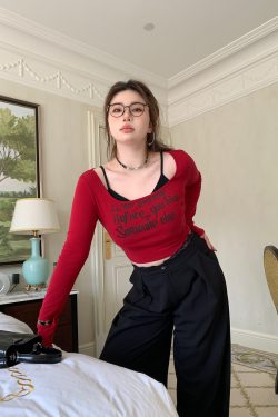 American Vintage Printed Short Sleeve T-Shirt - Slightly Chubby Cool Sniper Layered Top for 90s Y2K Style