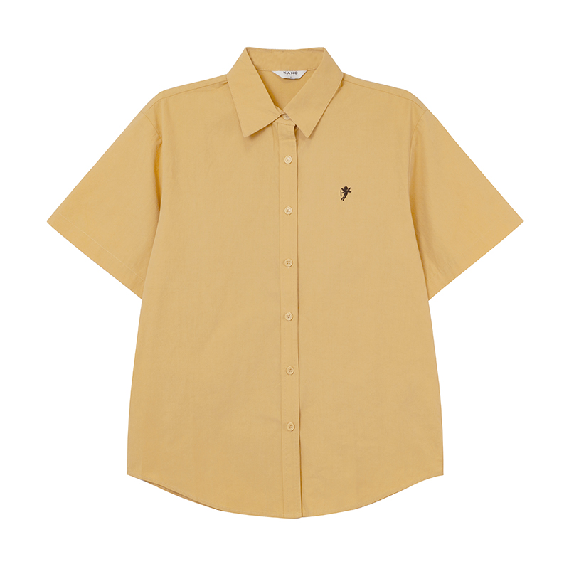 Angel Embroidery Short Sleeve Shirt for Women - Loose Slim Fit Summer Tee in Small Size, Trendy 2025 Style Angel Embroidery Short Sleeve Shirt for Women - Loose Slim Fit Summer Tee in Small Size, Trendy 2025 Style