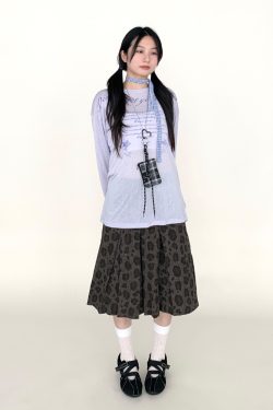 Angel Print Sheer Cover-Up Top - Lightweight Long Sleeve, Loose Fit, Early Autumn Fashion, Perfect for Layering, Trendy Casual Style