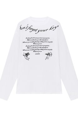 Angel Print Sheer Cover-Up Top - Lightweight Long Sleeve, Loose Fit, Early Autumn Fashion, Perfect for Layering, Trendy Casual Style