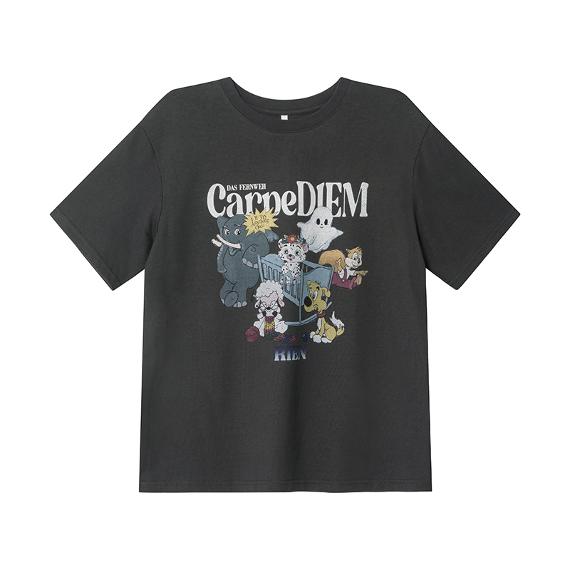 Animal Party Printed Short Sleeve T-shirt for Women, Spring 2025 Loose Fit, Casual Tee, Fun Graphic Top, Y2K Style Fashion. Animal Party Printed Short Sleeve T-shirt for Women, Spring 2025 Loose Fit, Casual Tee, Fun Graphic Top, Y2K Style Fashion.