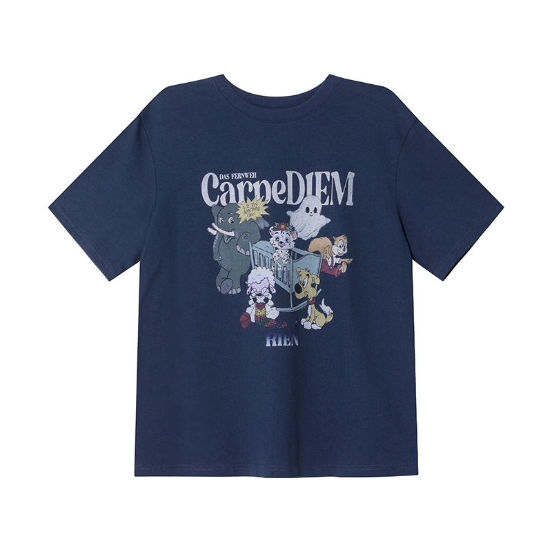 Animal Party Printed Short Sleeve T-shirt for Women, Spring 2025 Loose Fit, Casual Tee, Fun Graphic Top, Y2K Style Fashion. Animal Party Printed Short Sleeve T-shirt for Women, Spring 2025 Loose Fit, Casual Tee, Fun Graphic Top, Y2K Style Fashion.