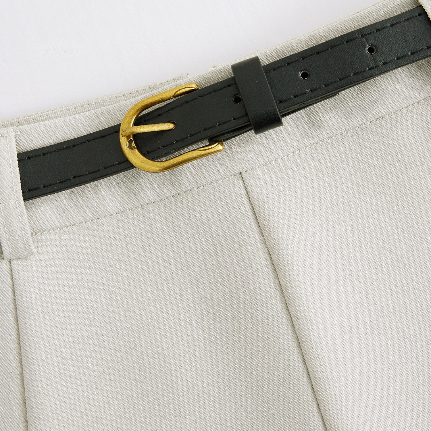 Apricot Belt-Style A-Line Suit Skirt for Women, High-Waisted Draped Long Skirt, Flattering for Petite Figures, Spring 2025 Fashion Apricot Belt-Style A-Line Suit Skirt for Women, High-Waisted Draped Long Skirt, Flattering for Petite Figures, Spring 2025 Fashion