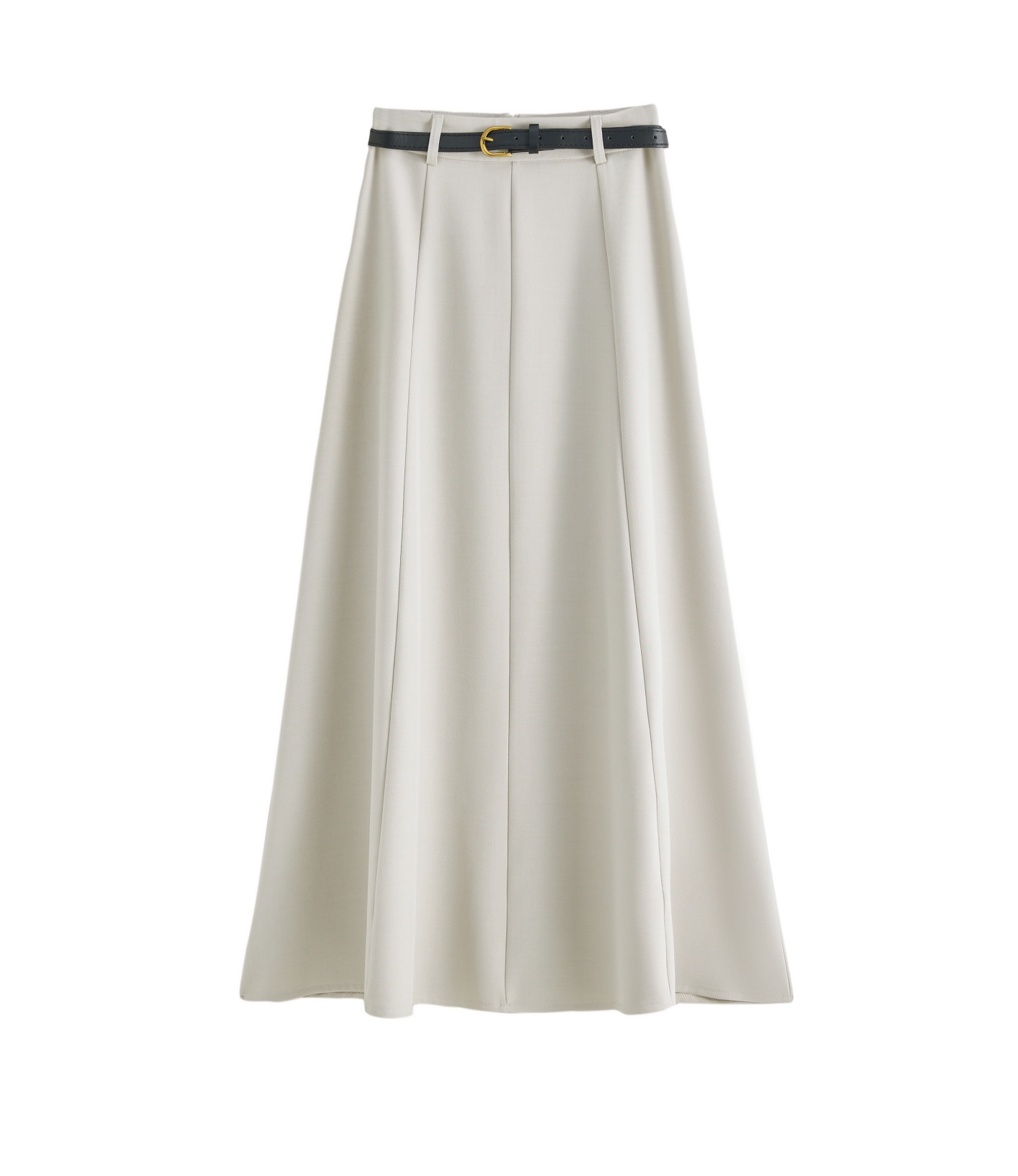 Apricot Belt-Style A-Line Suit Skirt for Women, High-Waisted Draped Long Skirt, Flattering for Petite Figures, Spring 2025 Fashion Apricot Belt-Style A-Line Suit Skirt for Women, High-Waisted Draped Long Skirt, Flattering for Petite Figures, Spring 2025 Fashion