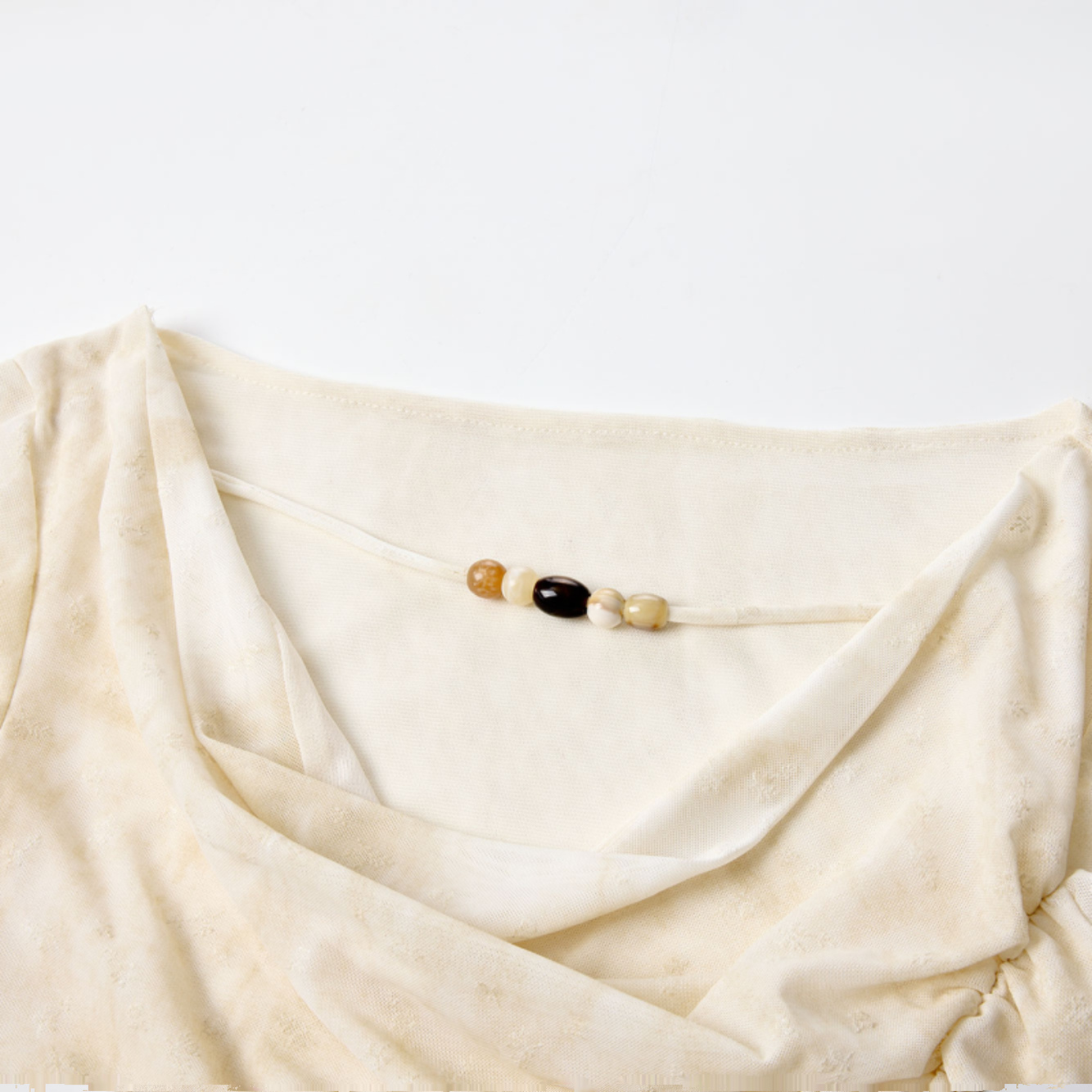 Apricot Gradient Off-Shoulder Top for Women with Flowing Ribbons, Slim Fit Short Sleeves - Summer Fashion Essential Apricot Gradient Off-Shoulder Top for Women with Flowing Ribbons, Slim Fit Short Sleeves - Summer Fashion Essential