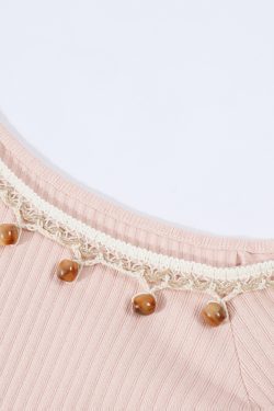 Apricot Off-Shoulder Top for Women - Summer 2025 Short-Sleeve Blouse, Casual OOTD, Vacation Essential, Trendy Fashion Piece