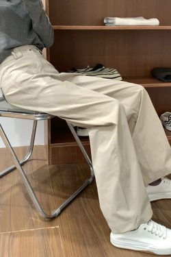 Apricot Straight-Leg Casual Pants for Women, Plus Size Flattering Wide-Leg Work Trousers, 2025 Fashion Trend